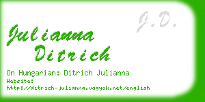 julianna ditrich business card